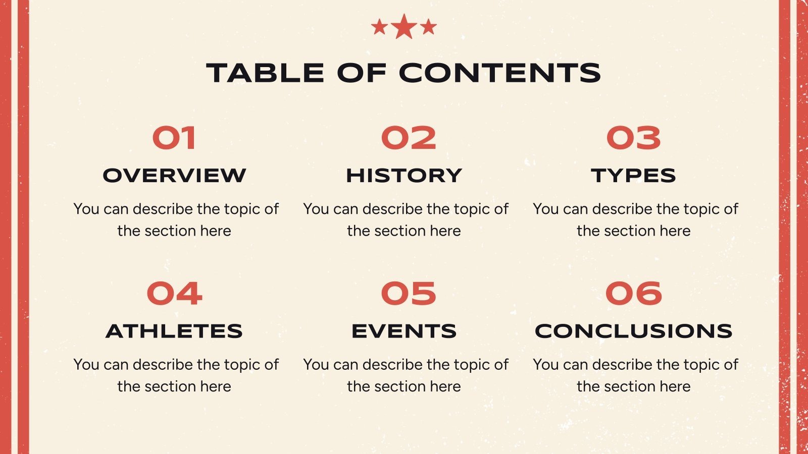 Vintage Style Sports Theme Presentation