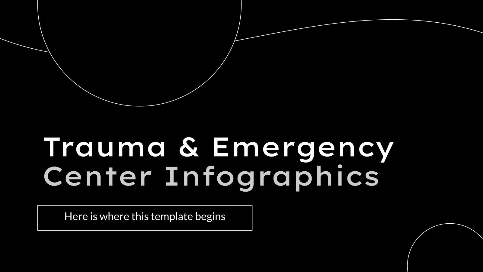 Modelo de apresentação Infográficos - Departamento de emergência