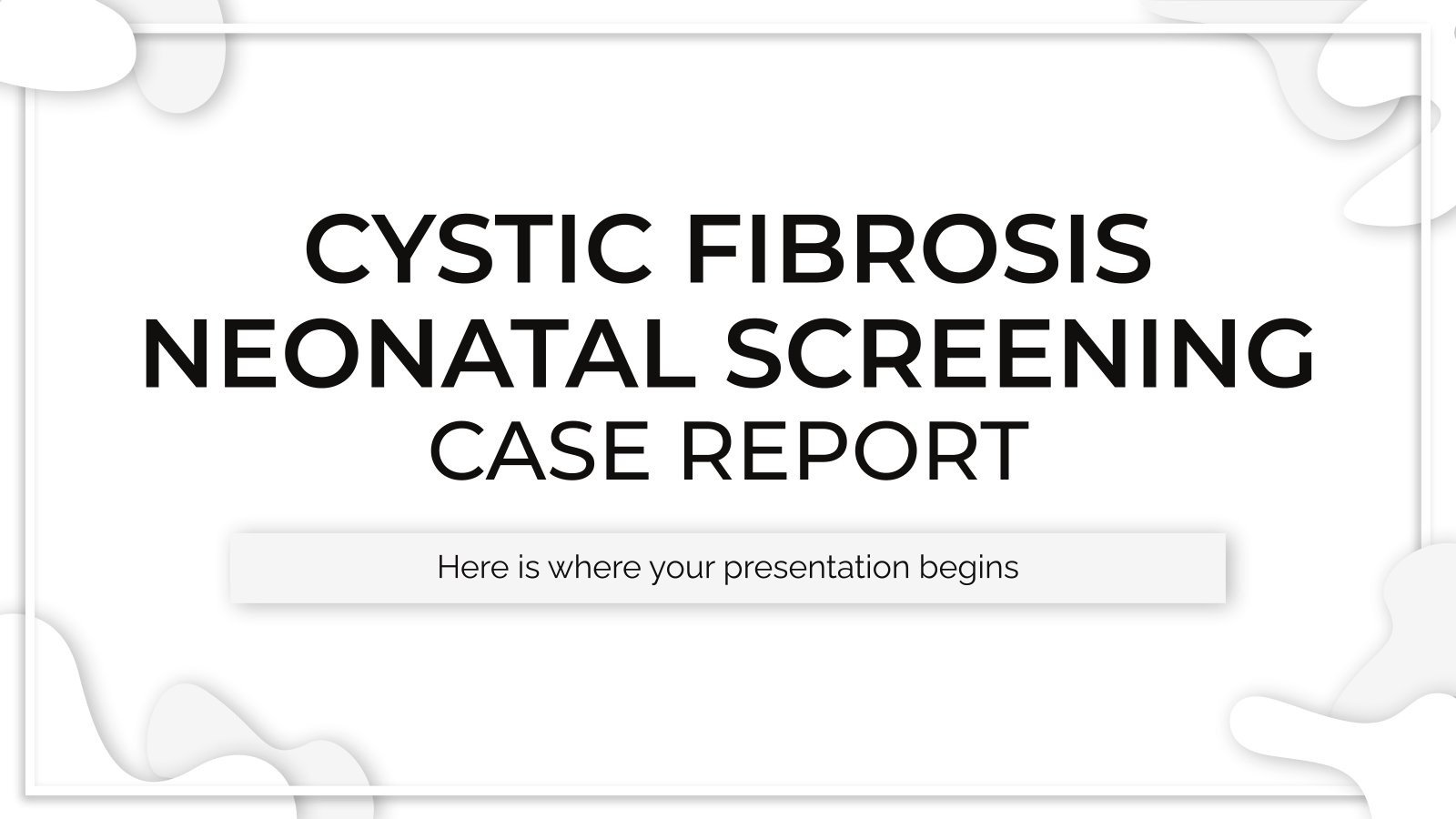 Cystic Fibrosis Neonatal Screening Case Report