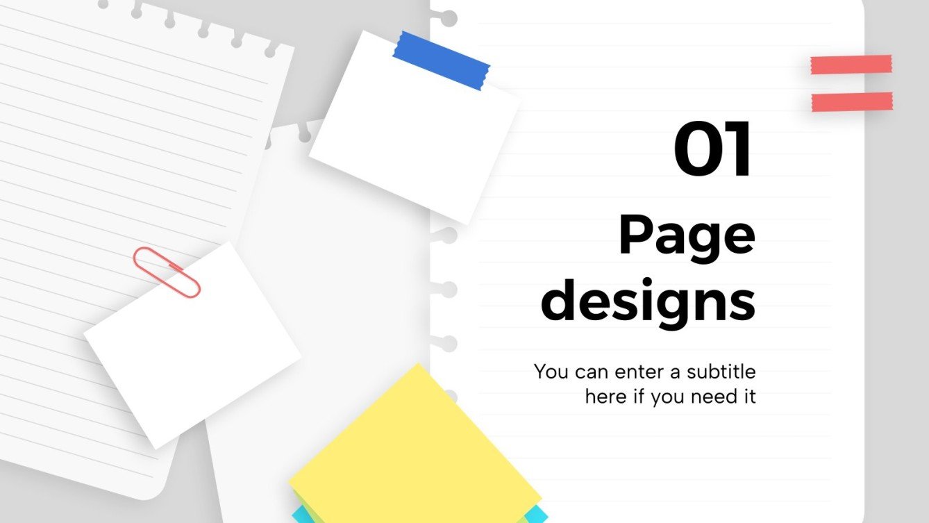 Notebook Sheet Templates Presentation