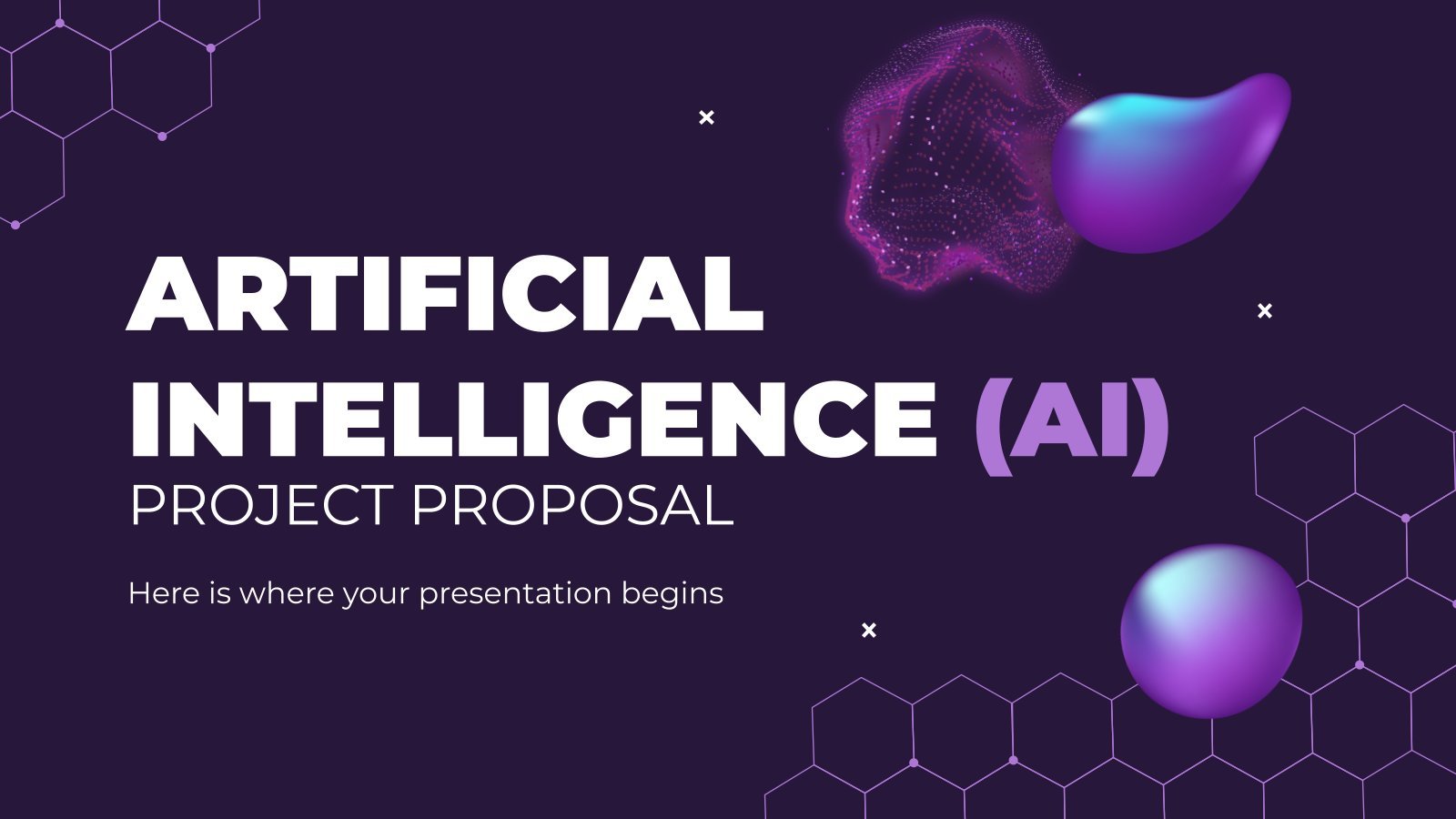 Artificial Intelligence (AI) Technology Project Proposal presentation template 