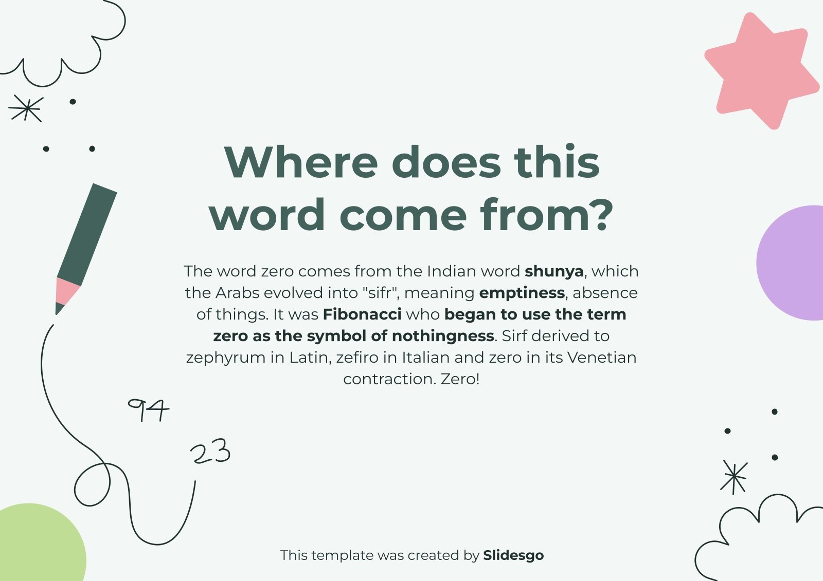 Decimal system origin meaning of place value presentation