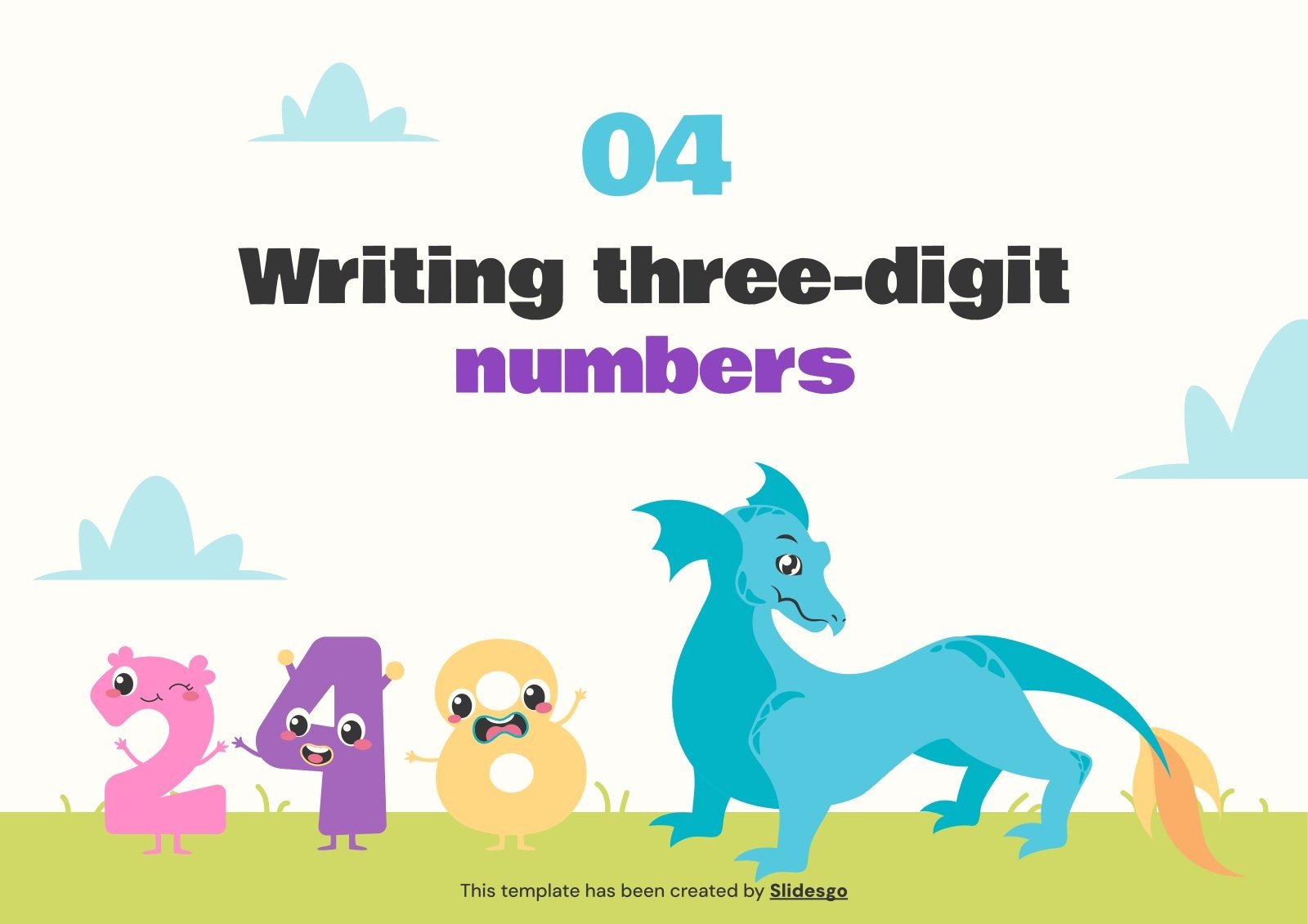 Three digit numbers the hundred presentation
