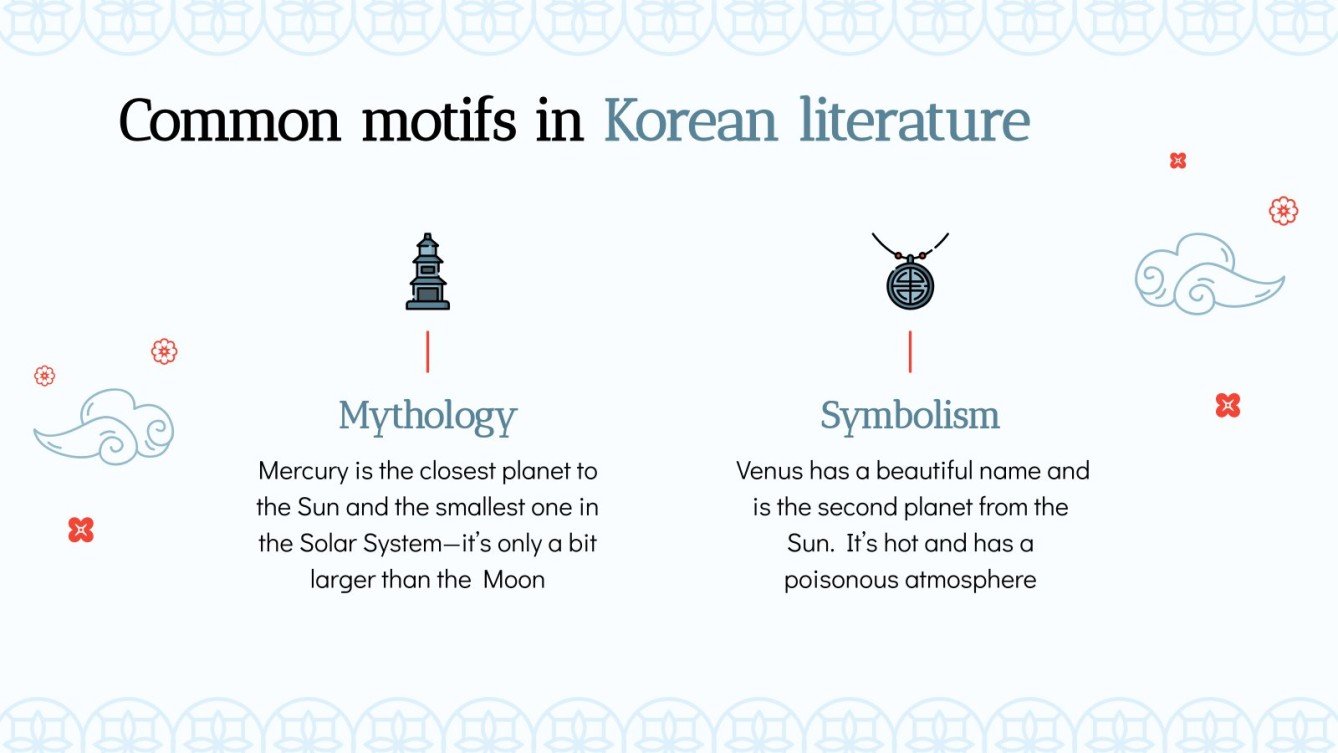 Korean Literary Analysis M.A. in Korean Google Slides