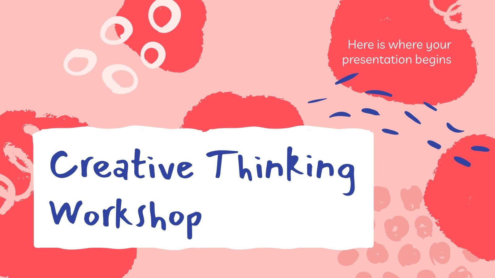 Atelier de réflexion créative Modèles de présentation