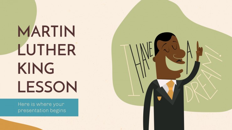 Plantilla de presentación Lección sobre Martin Luther King