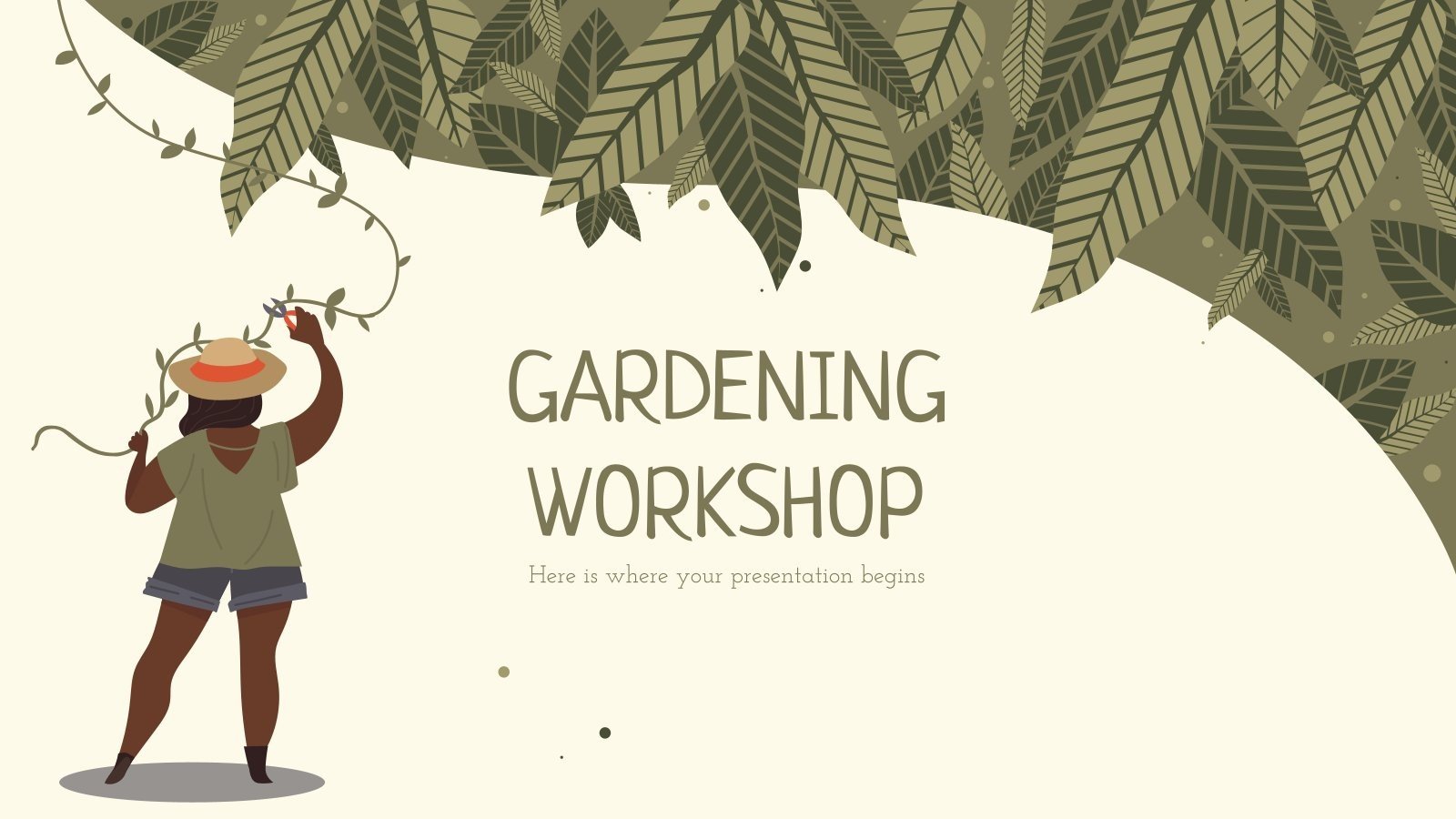 Atelier jardinage Modèles de présentation