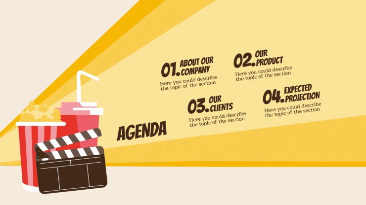 Movie Background presentation template