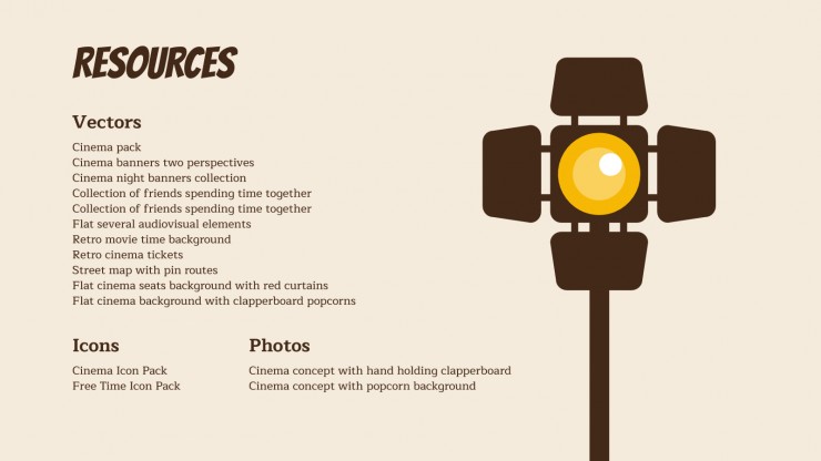 Movie Background presentation template