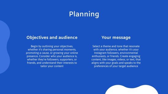 Blue Media Example Blue Palette Social Media Strategy