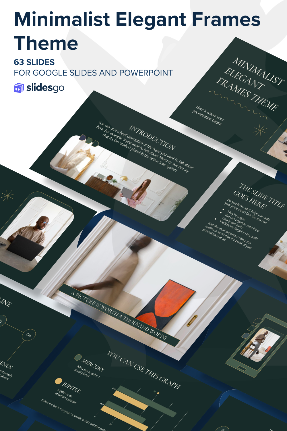 Study Math Athetic Minimalist Elegant Frames Theme Presentation