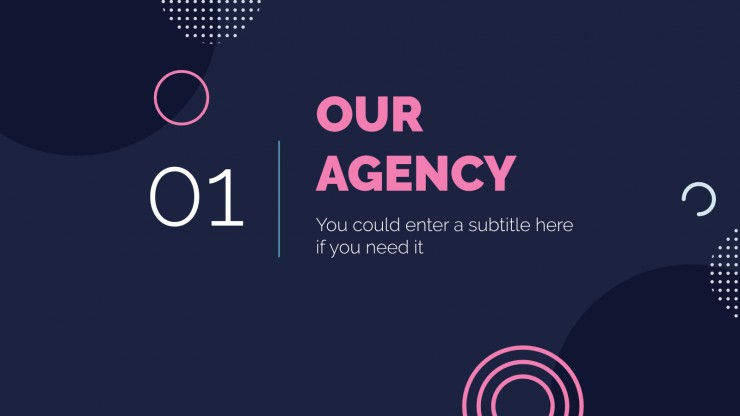 Plantilla de presentación Agencia de publicidad