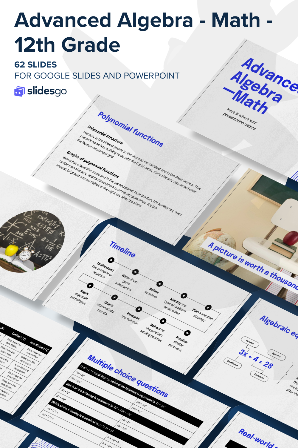 Advanced Algebra - Math - 12th Grade Presentation