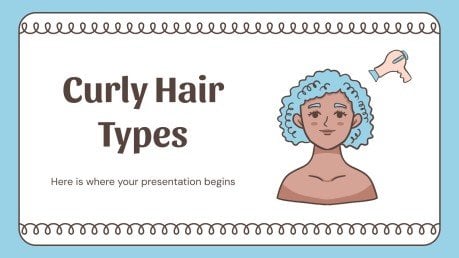 Types de cheveux bouclés Modèles de présentation