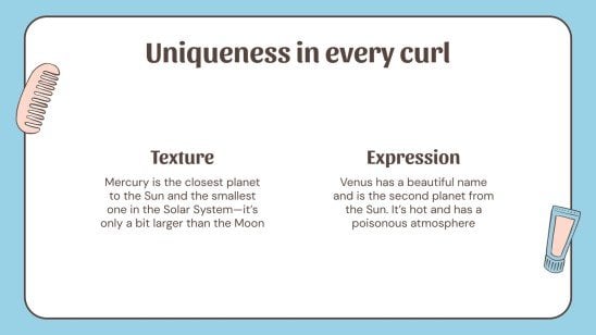 Curly Hair Types presentation template 