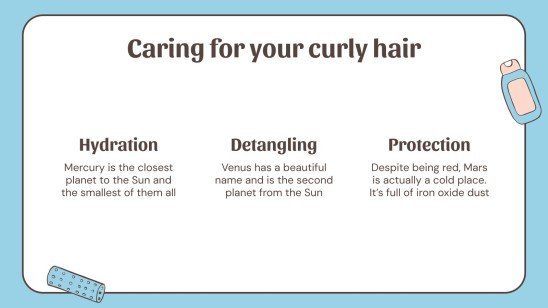 Curly Hair Types presentation template 