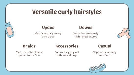 Curly Hair Types presentation template 