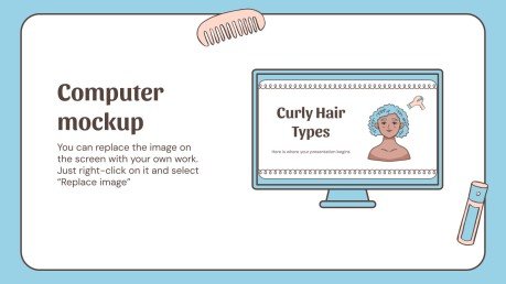 Curly Hair Types presentation template 