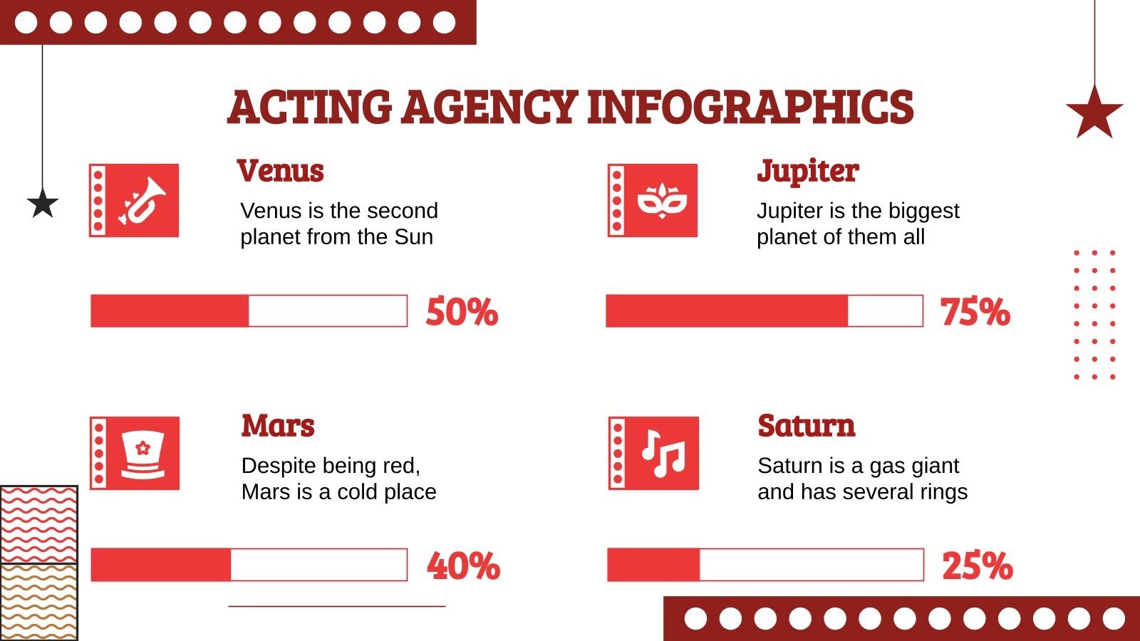 Acting Agency Infographics Template