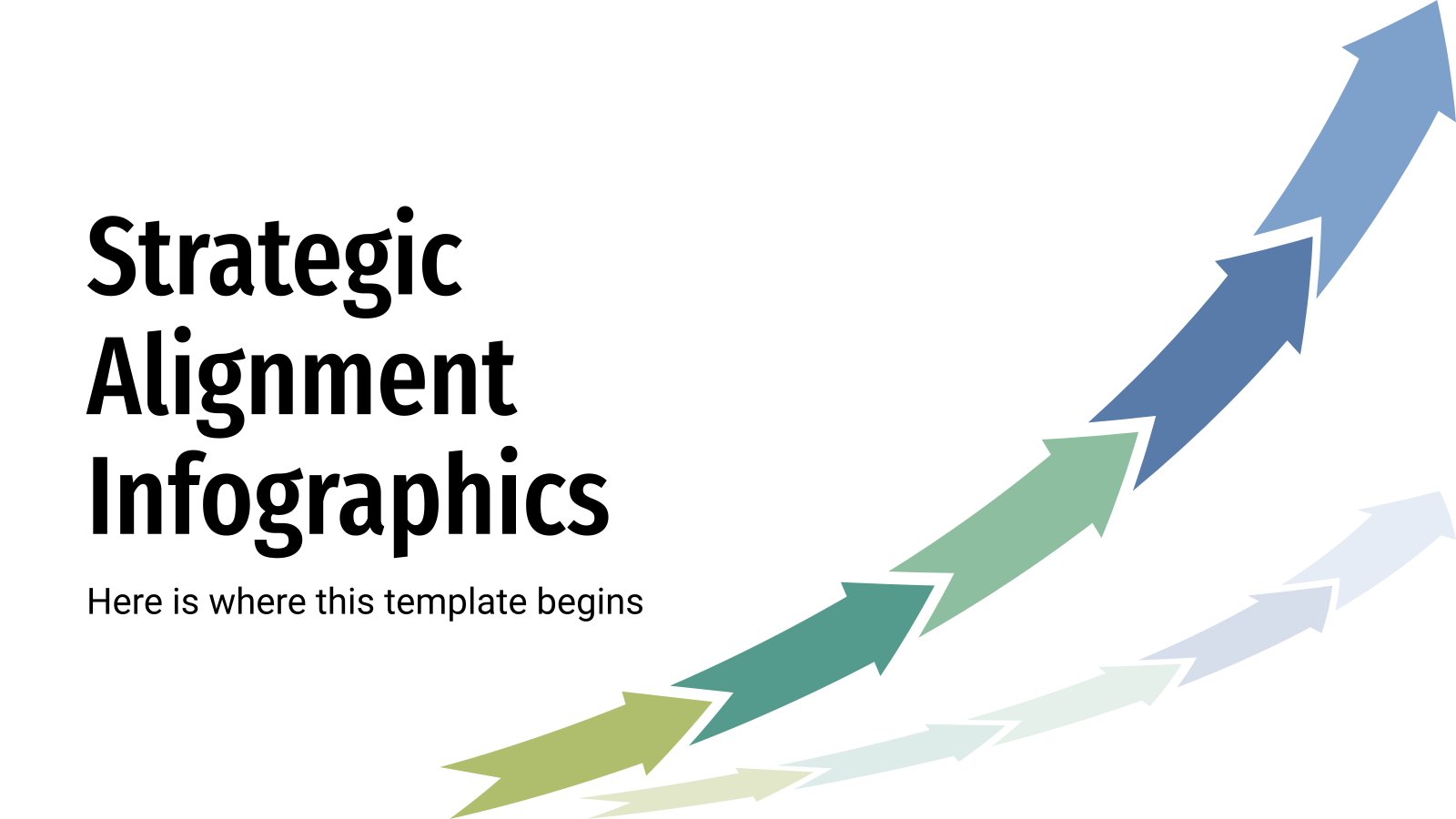 Modelo de apresentação Infográficos de alinhamento estratégico