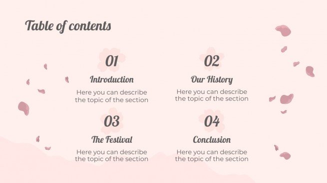 Nami Island Cherry Blossom Festival presentation template 