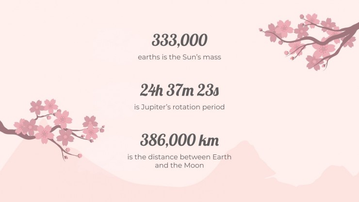 Nami Island Cherry Blossom Festival presentation template 