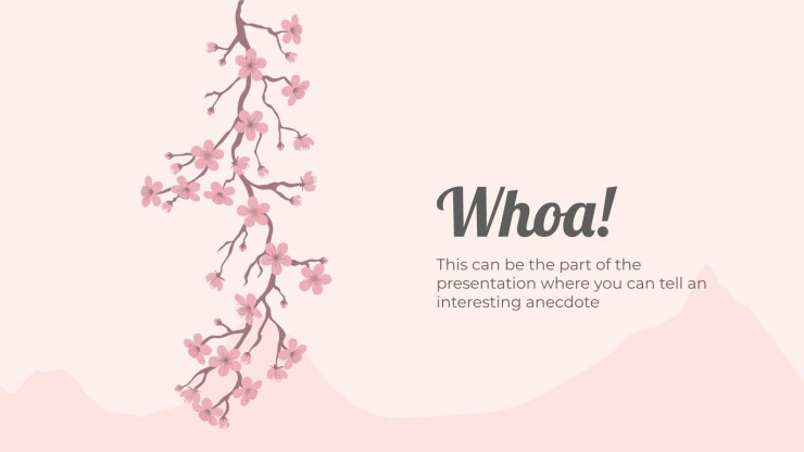 Nami Island Cherry Blossom Festival presentation template 