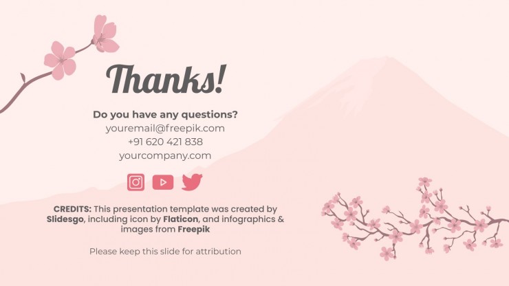 Nami Island Cherry Blossom Festival presentation template 