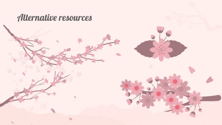 Nami Island Cherry Blossom Festival presentation template 