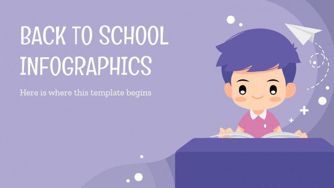 Back to School Infographics presentation template