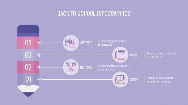 Back to School Infographics presentation template