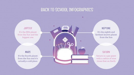 Back to School Infographics presentation template