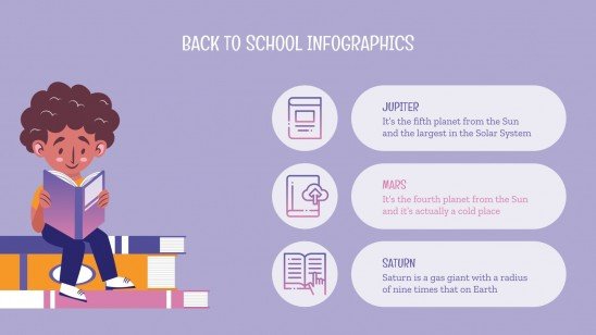 Back to School Infographics presentation template