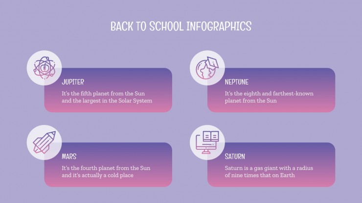 Back to School Infographics presentation template