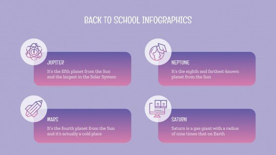 Back to School Infographics presentation template