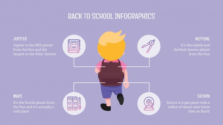 Back to School Infographics presentation template