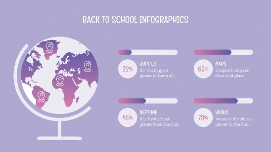 Back to School Infographics presentation template