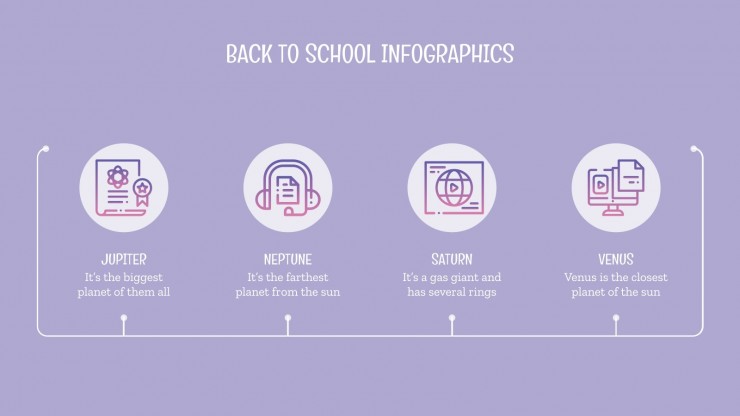 Back to School Infographics presentation template