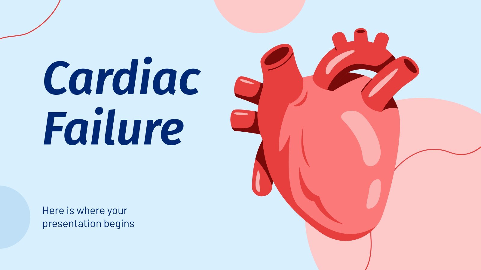 Insuffisance cardiaque Modèles de présentation