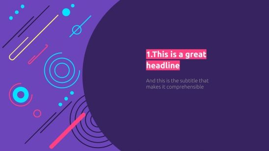 Abstract Spiral presentation template