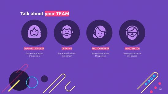 Abstract Spiral presentation template