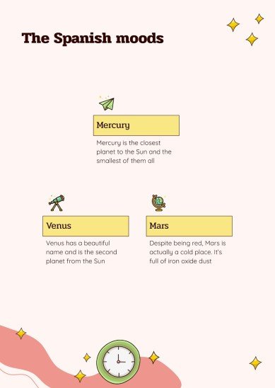 Verb Conjugation and Tenses - Spanish - Foreign Language - 7th Grade presentation template 