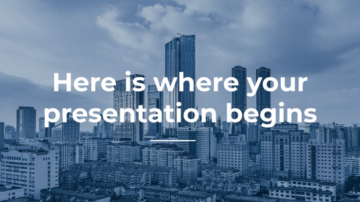Blue Business presentation template