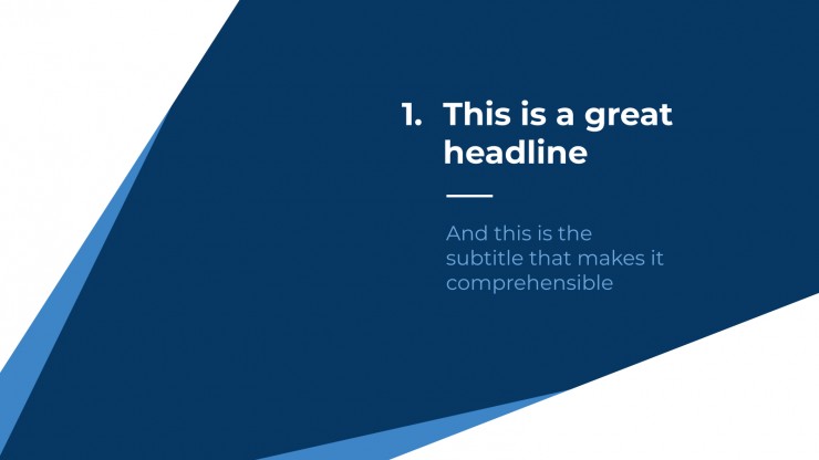 Blue Business presentation template