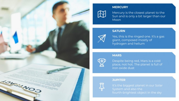 Blue Business presentation template