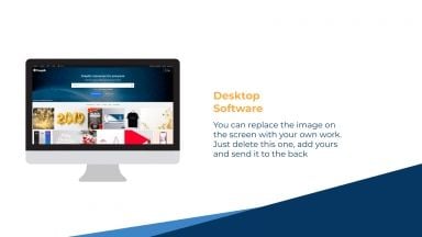 Blue Business presentation template 