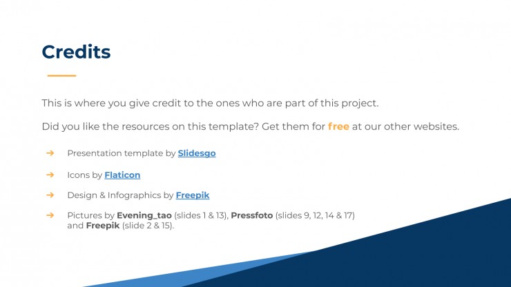 Blue Business presentation template