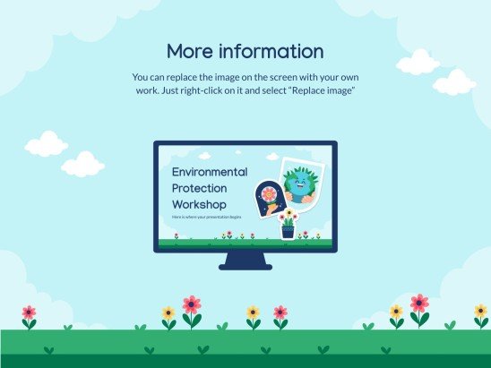 Plantilla de presentación Taller de protección medioambiental