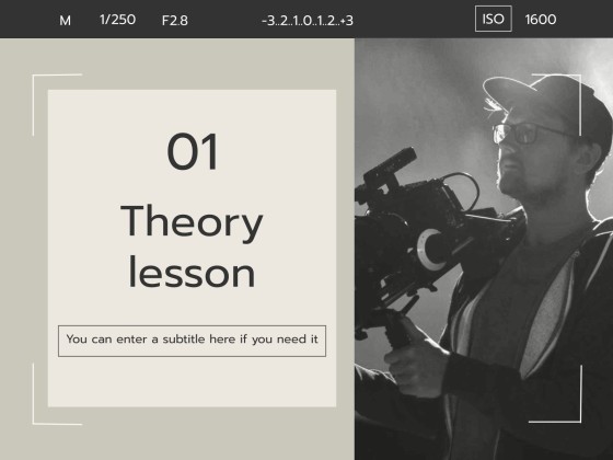 Videography Workshop presentation template 