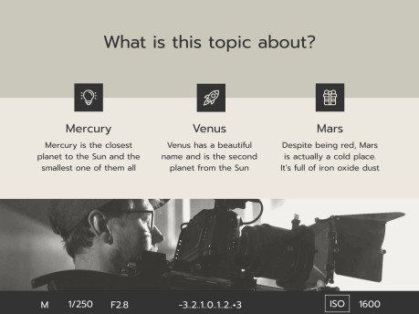 Videography Workshop presentation template 